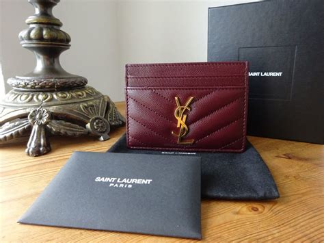 ysl cassandre card holder|ysl monogram card holder.